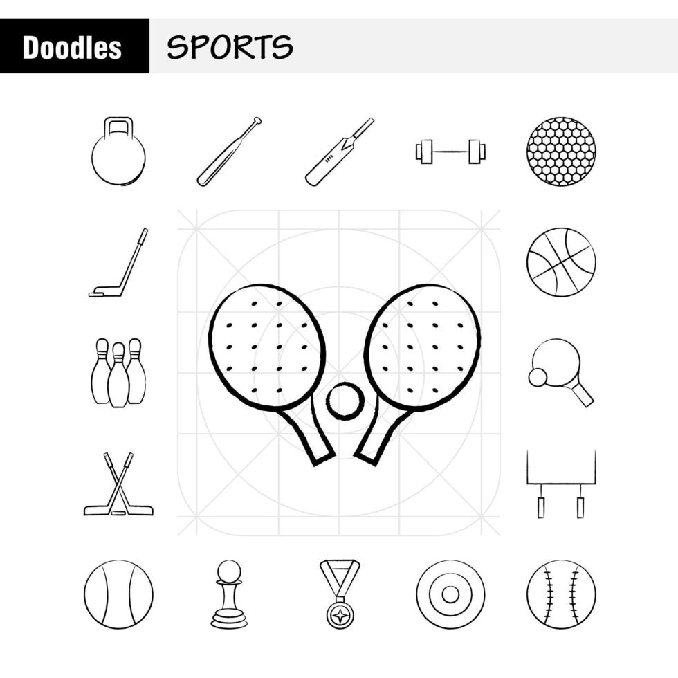 sport- hand- getrokken pictogrammen reeks voor infographics mobiel uxui uitrusting en afdrukken ontwerp omvatten wiel auto voertuig reizen vlag sport- vlag vlaggen eps 10 vector