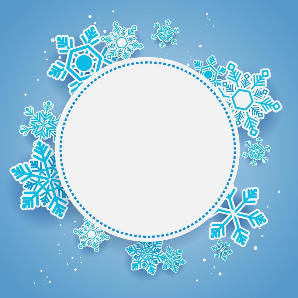 winter en Kerstmis sjabloon ontwerp vector