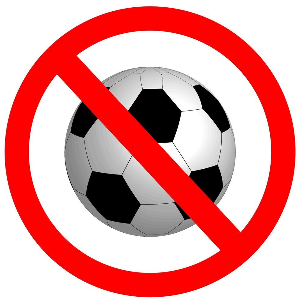 verboden naar gebruik bal, verboden naar Speel vector