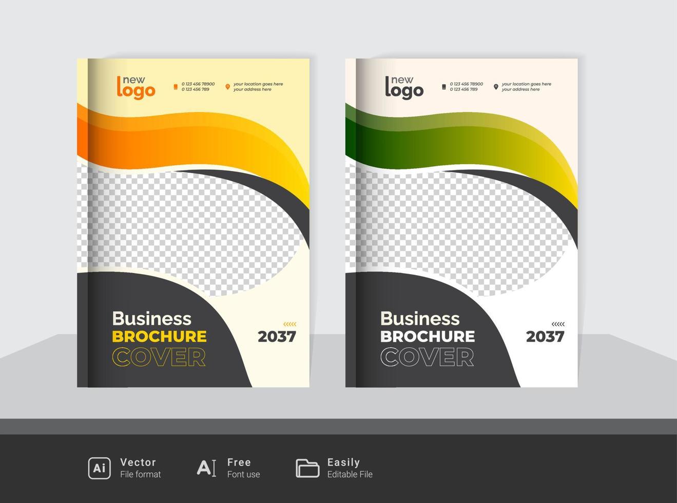 bedrijf brochure Hoes ontwerp vector