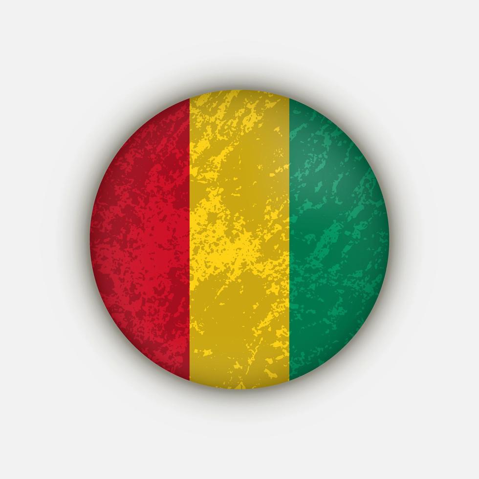 land Guinea. vlag van Guinee. vectorillustratie. vector