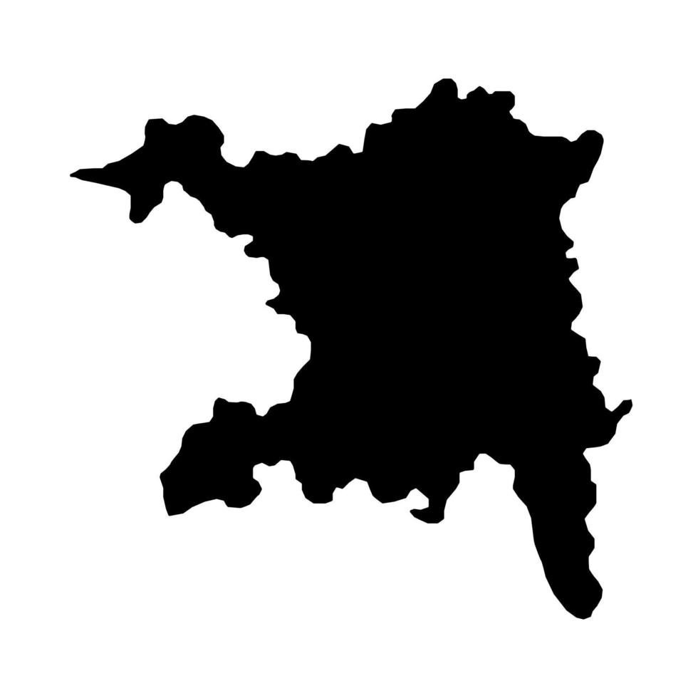aargau kaart, kantons van Zwitserland. vector illustratie.