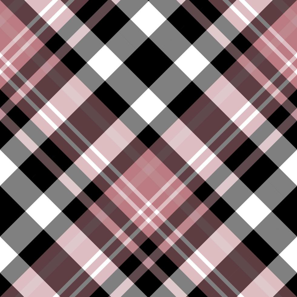 naadloos patroon in zwart, wit, discreet roze kleuren voor plaid, kleding stof, textiel, kleren, tafelkleed en andere dingen. vector afbeelding. 2