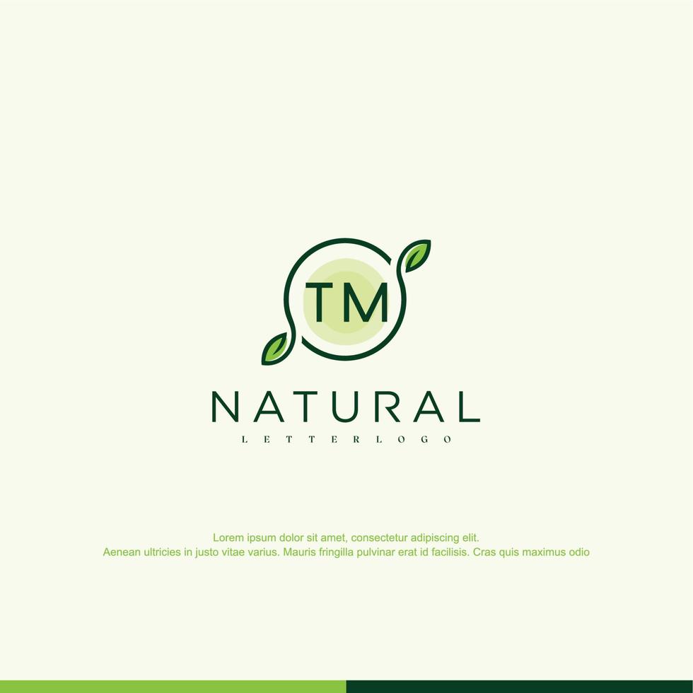 tm eerste natuurlijk logo vector