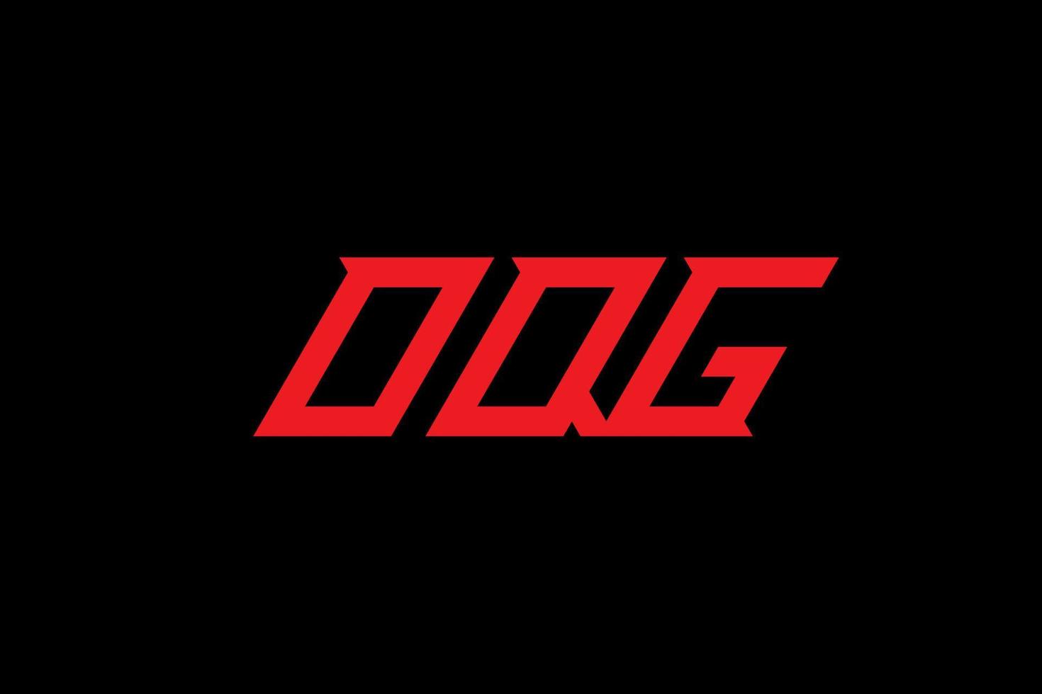 oqg brief en alfabet logo ontwerp vector