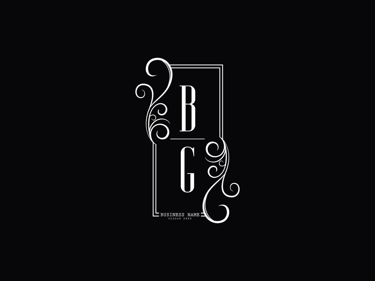 initialen bg logo afbeelding, luxe bg nl brief logo ontwerp vector