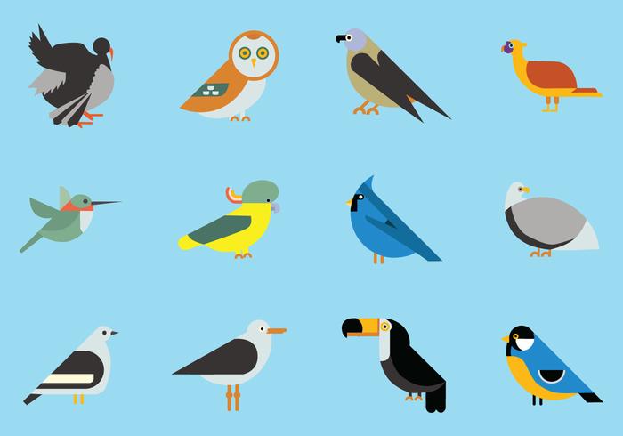 Vogels Icon Collection vector