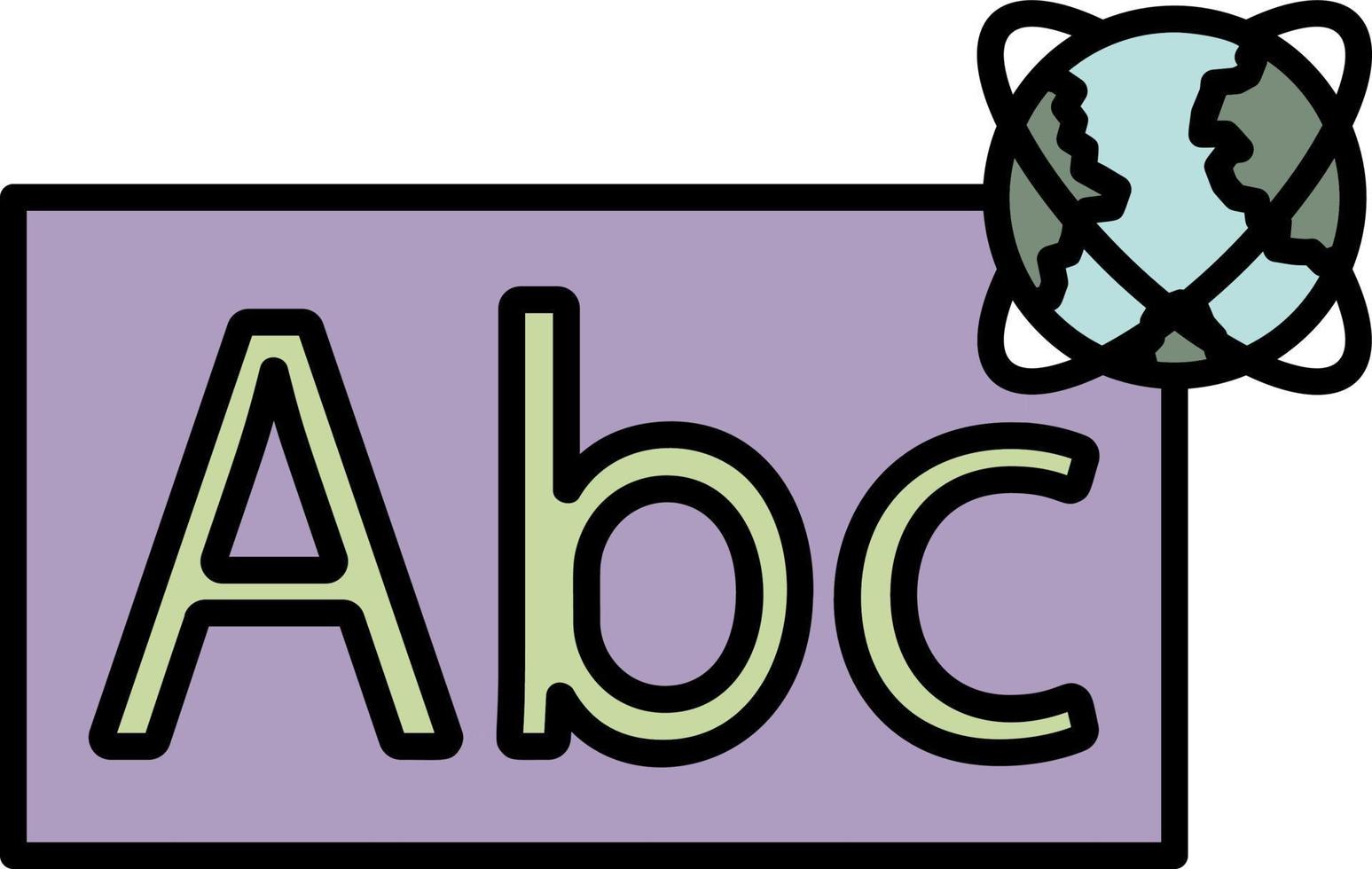 abc whiteboard schets schets kleur icoon vector