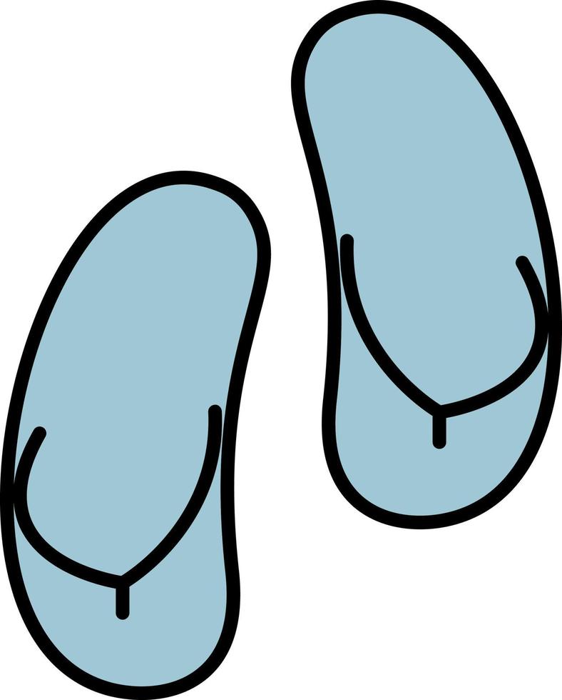 teenslippers kleur icoon vector