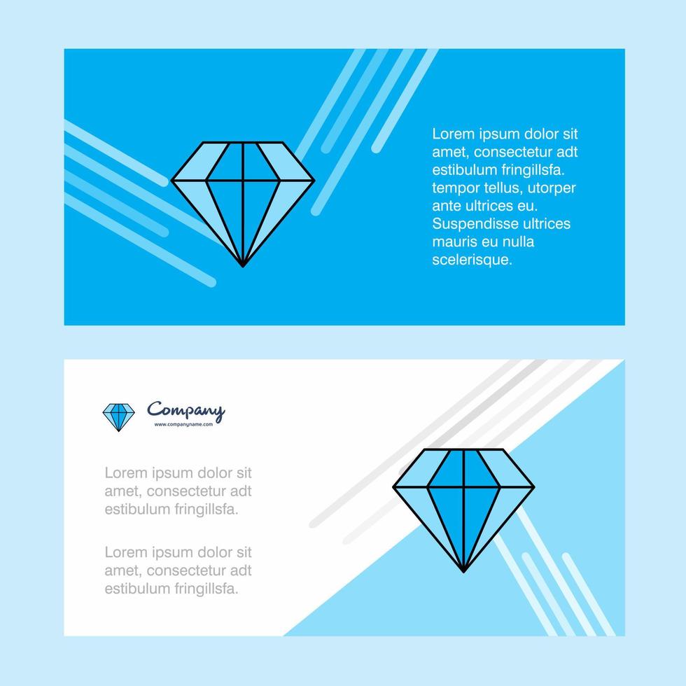 diamant abstract zakelijke bedrijf banier sjabloon horizontaal reclame bedrijf banier vector