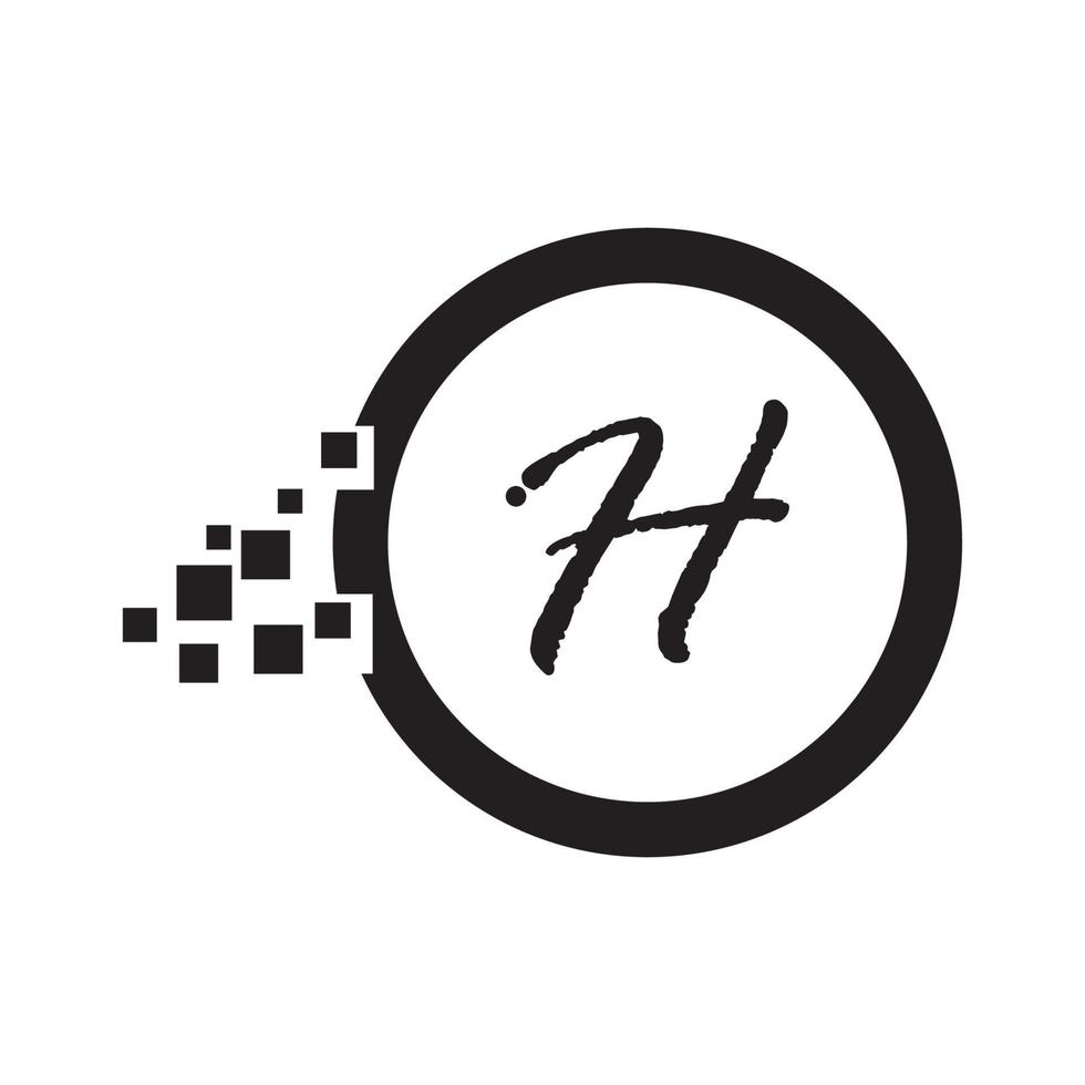 letter h logo pictogram vector ontwerpsjabloon elementen
