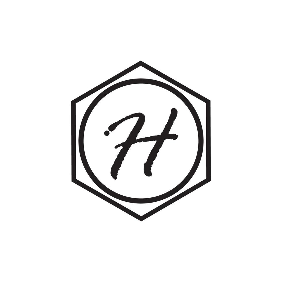 letter h logo pictogram vector ontwerpsjabloon elementen