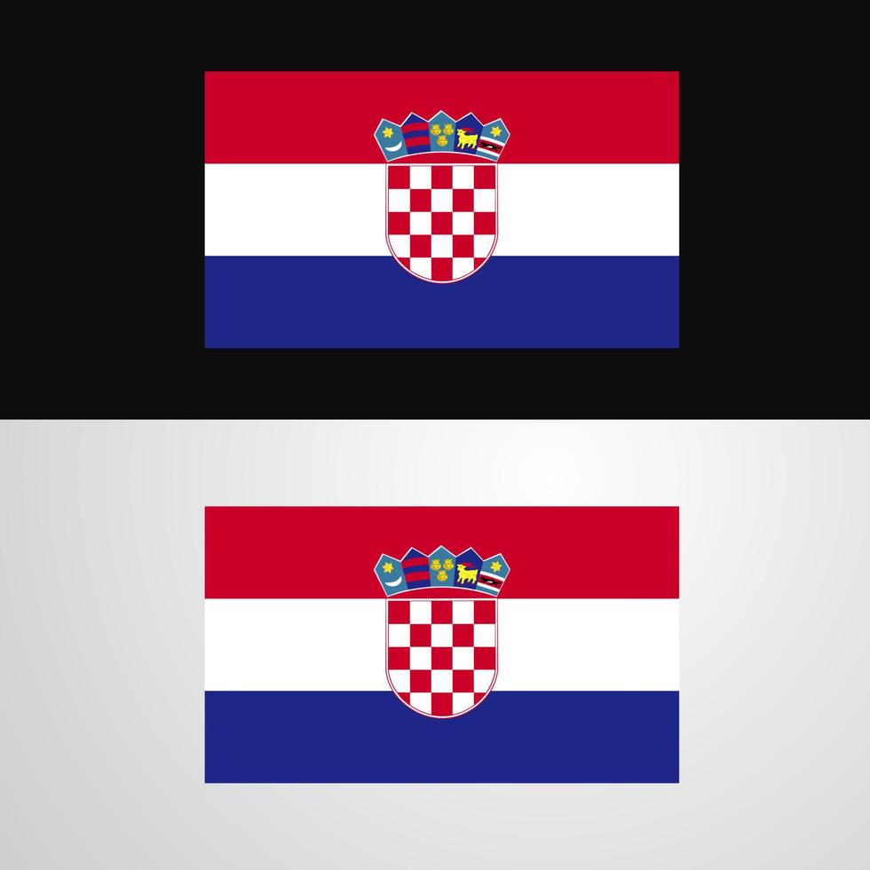 Kroatië vlag banier ontwerp vector