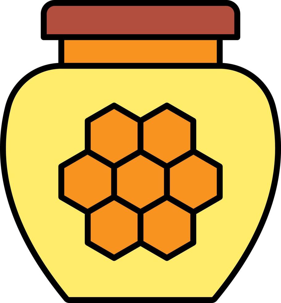 honing kleur icoon vector