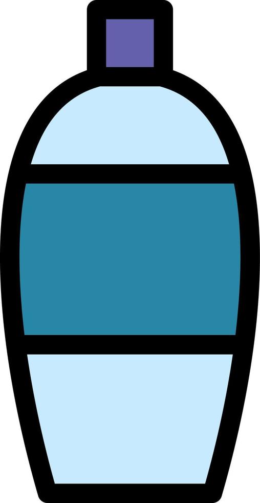 fles, water kleur icoon vector