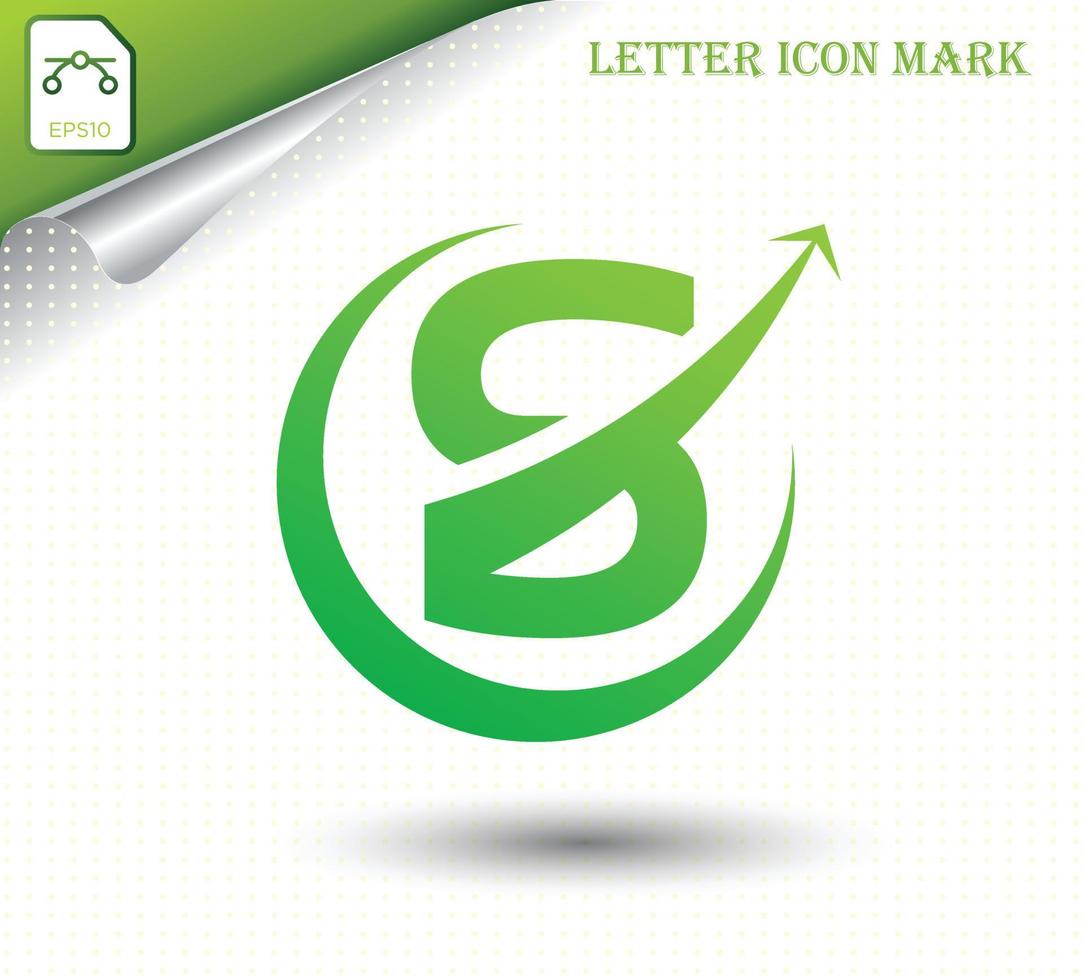 abstract brief s logo ontwerp sjabloon vector