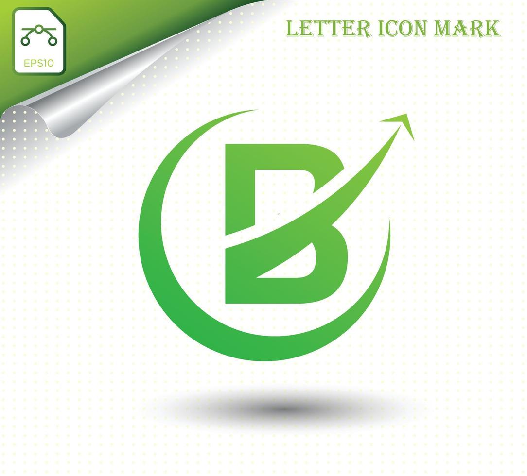 abstracte letter b logo ontwerpsjabloon vector