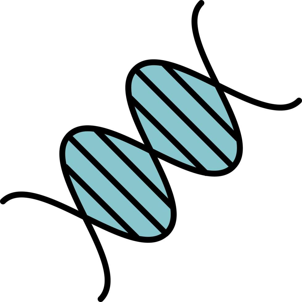 dna kleur icoon vector