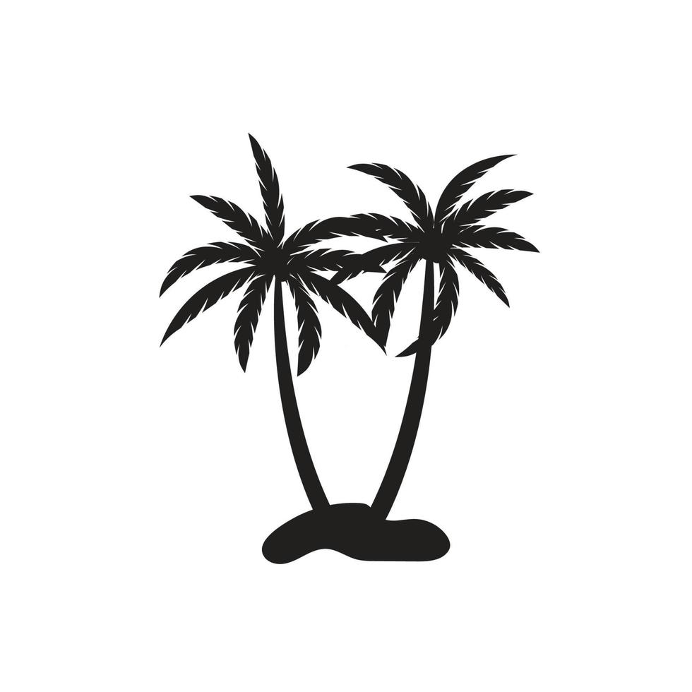 palmboom zomer logo sjabloon vector