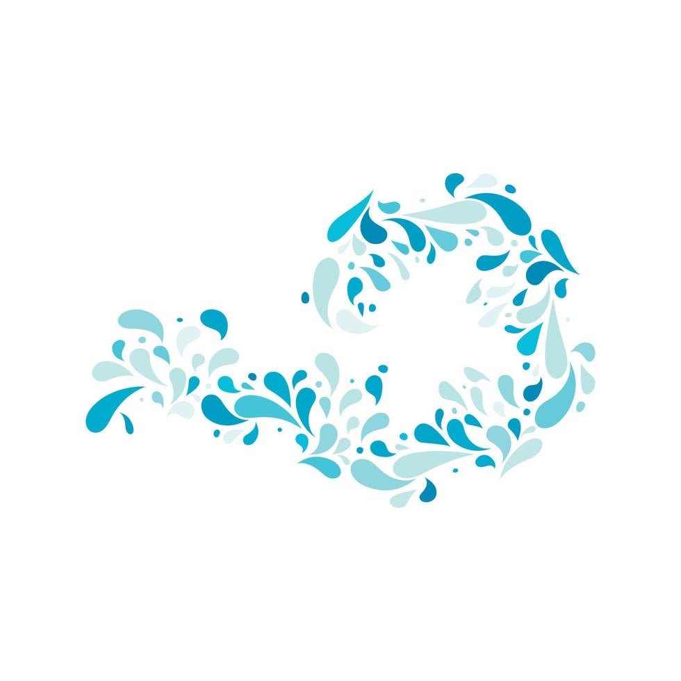 water splash pictogram vectorillustratie vector