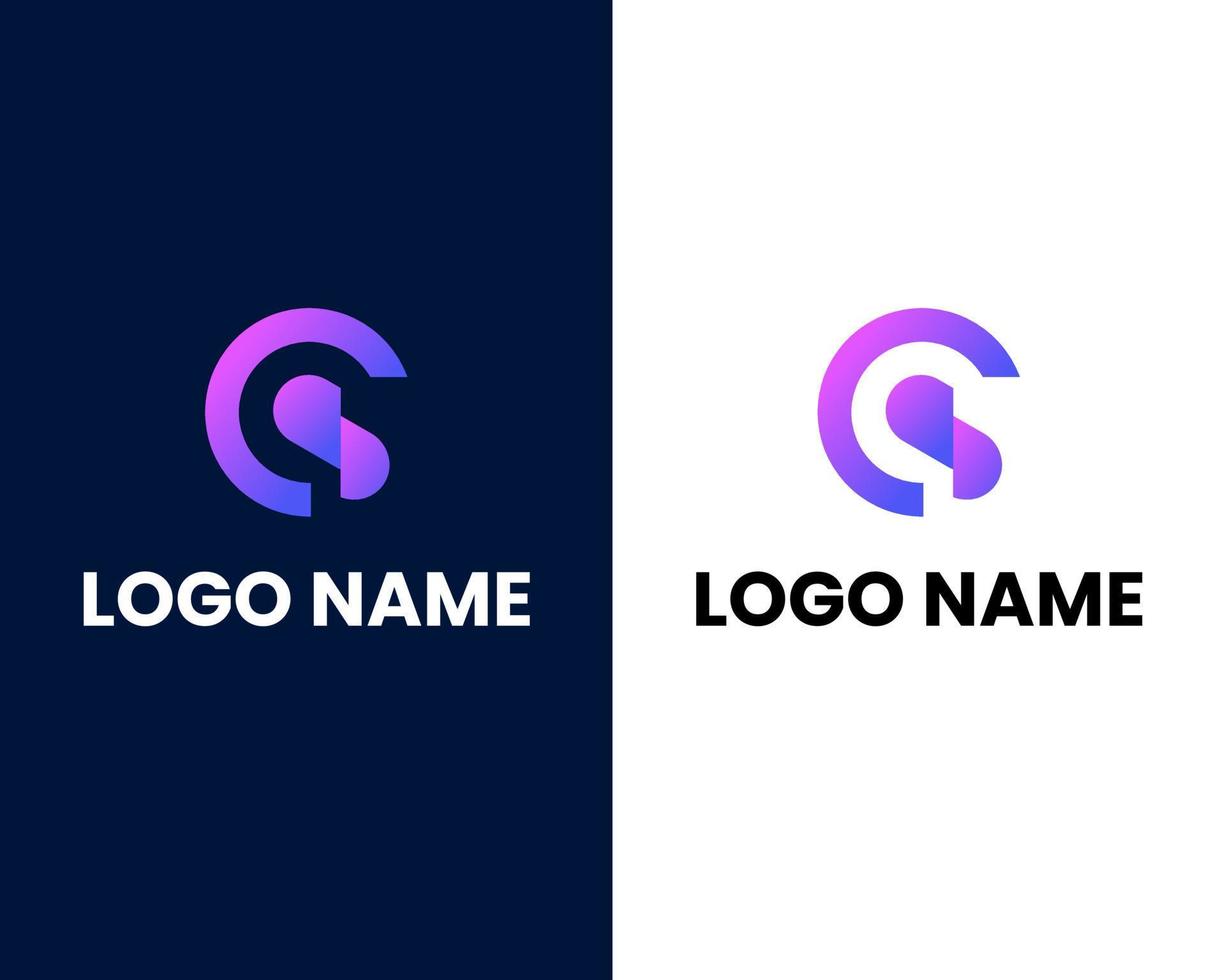 brief c en s modern logo ontwerp sjabloon vector