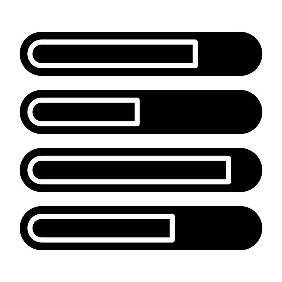 creatief ontwerp icoon van vooruitgang bar tabel vector