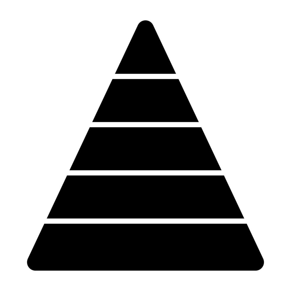 vector ontwerp van piramide tabel