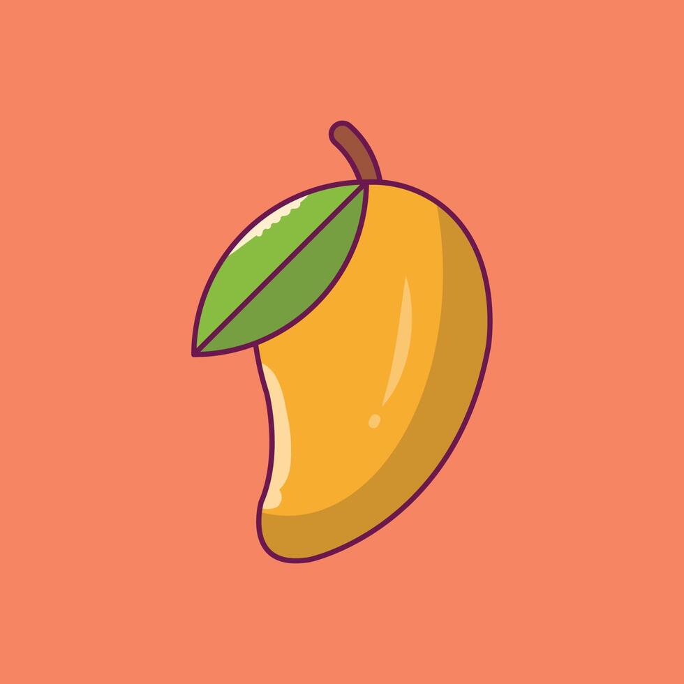 mango vectorillustratie op een background.premium kwaliteit symbolen.vector iconen voor concept en grafisch ontwerp. vector