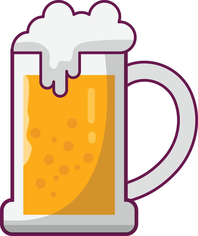 bier vectorillustratie op een background.premium kwaliteit symbolen.vector iconen voor concept en grafisch ontwerp. vector