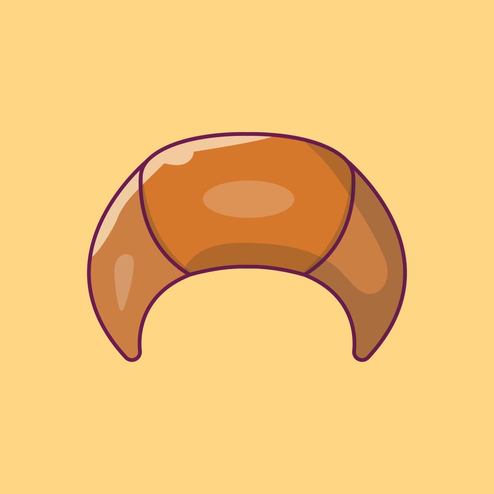 croissant vectorillustratie op een background.premium kwaliteit symbolen.vector iconen voor concept en grafisch ontwerp. vector