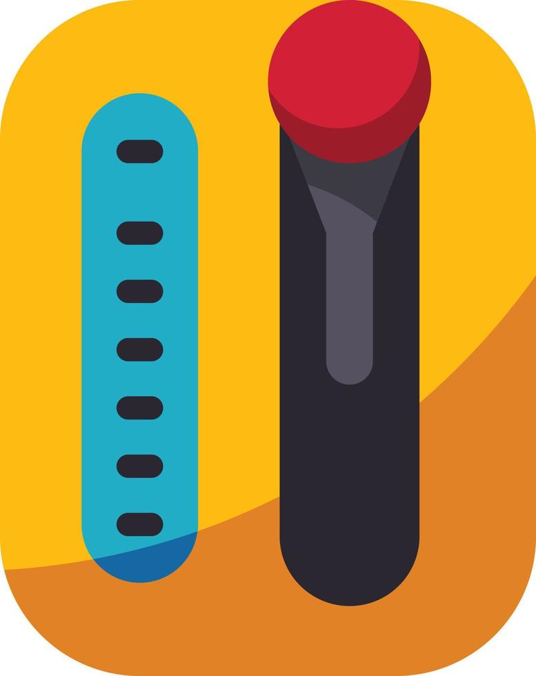 uitrusting selector verschuiving stok - vlak icoon vector