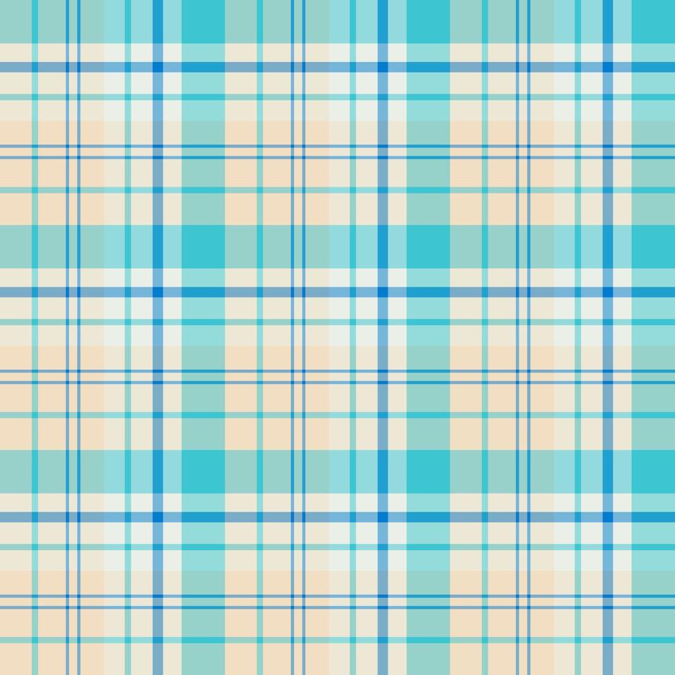 naadloos patroon in creatief blauw en licht geel kleuren voor plaid, kleding stof, textiel, kleren, tafelkleed en andere dingen. vector afbeelding.