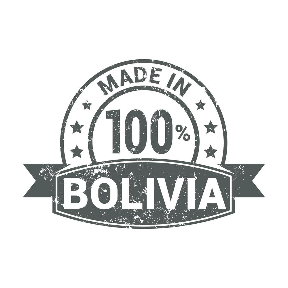 Bolivia postzegel ontwerp vector