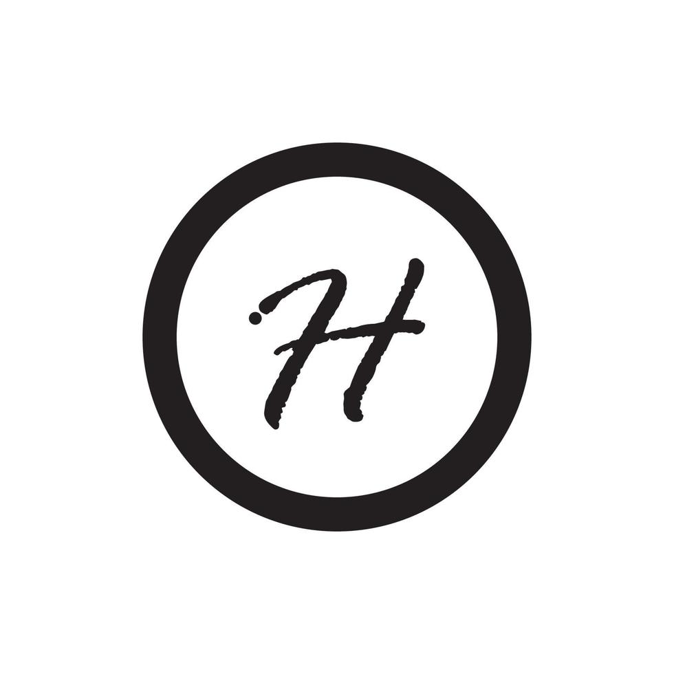 letter h logo pictogram vector ontwerpsjabloon elementen