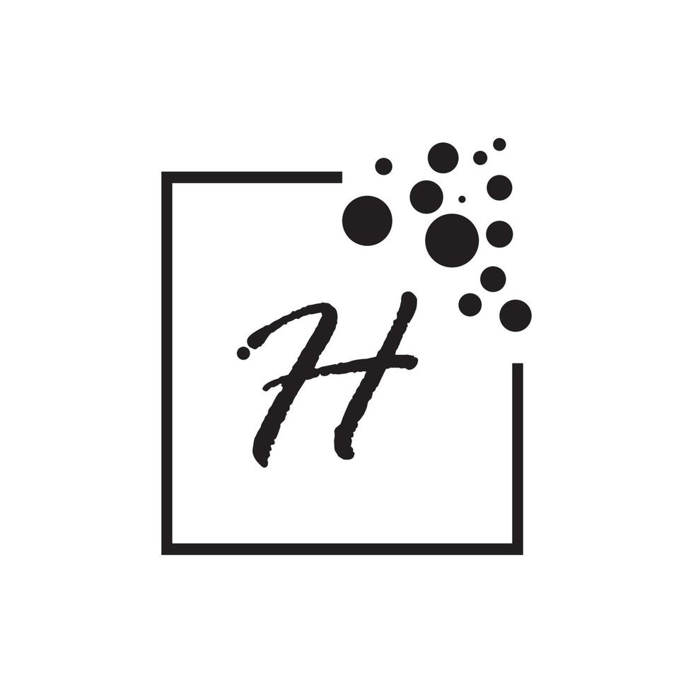 letter h logo pictogram vector ontwerpsjabloon elementen