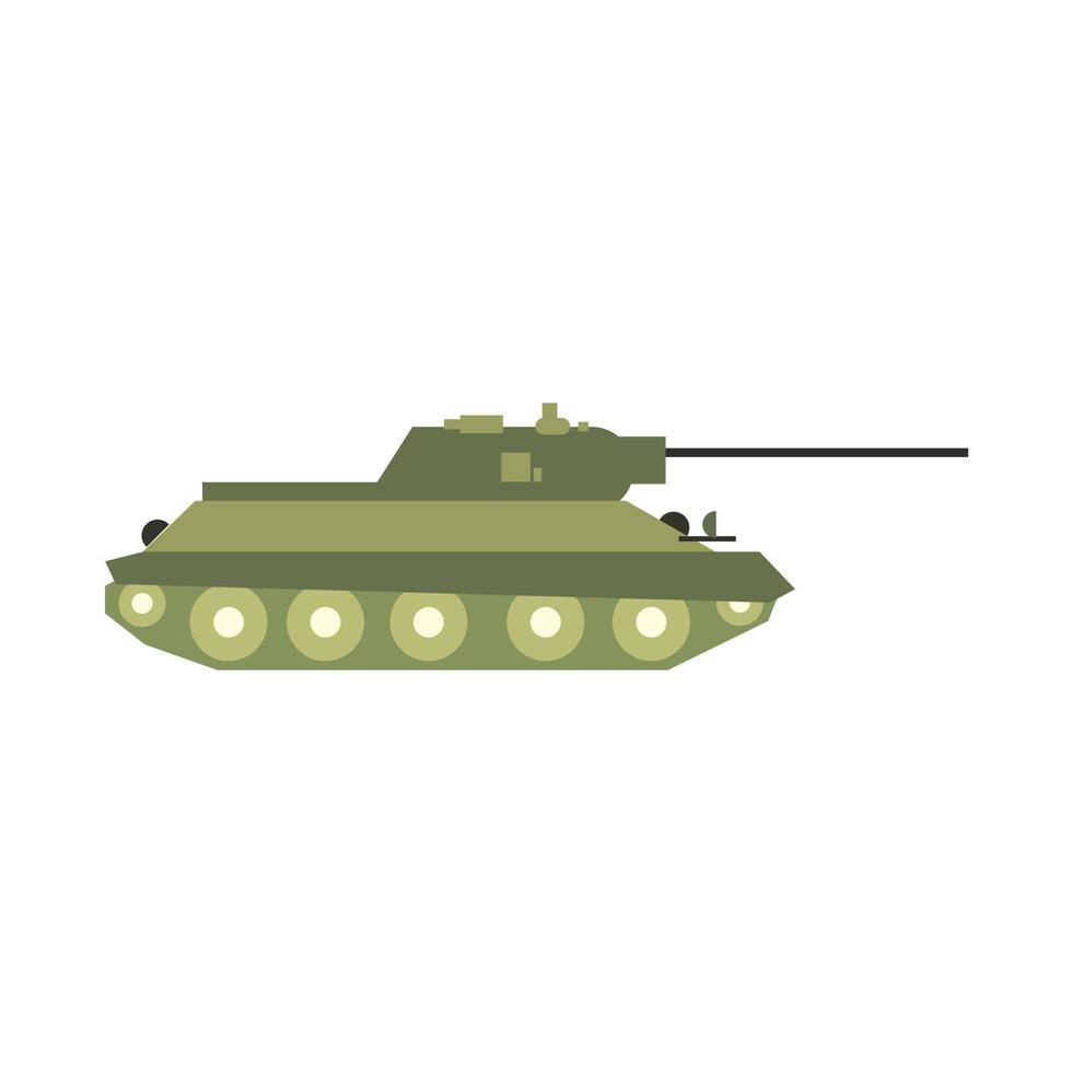 tank platte pictogram vector