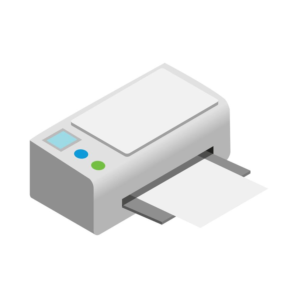 printer icoon, tekenfilm stijl vector