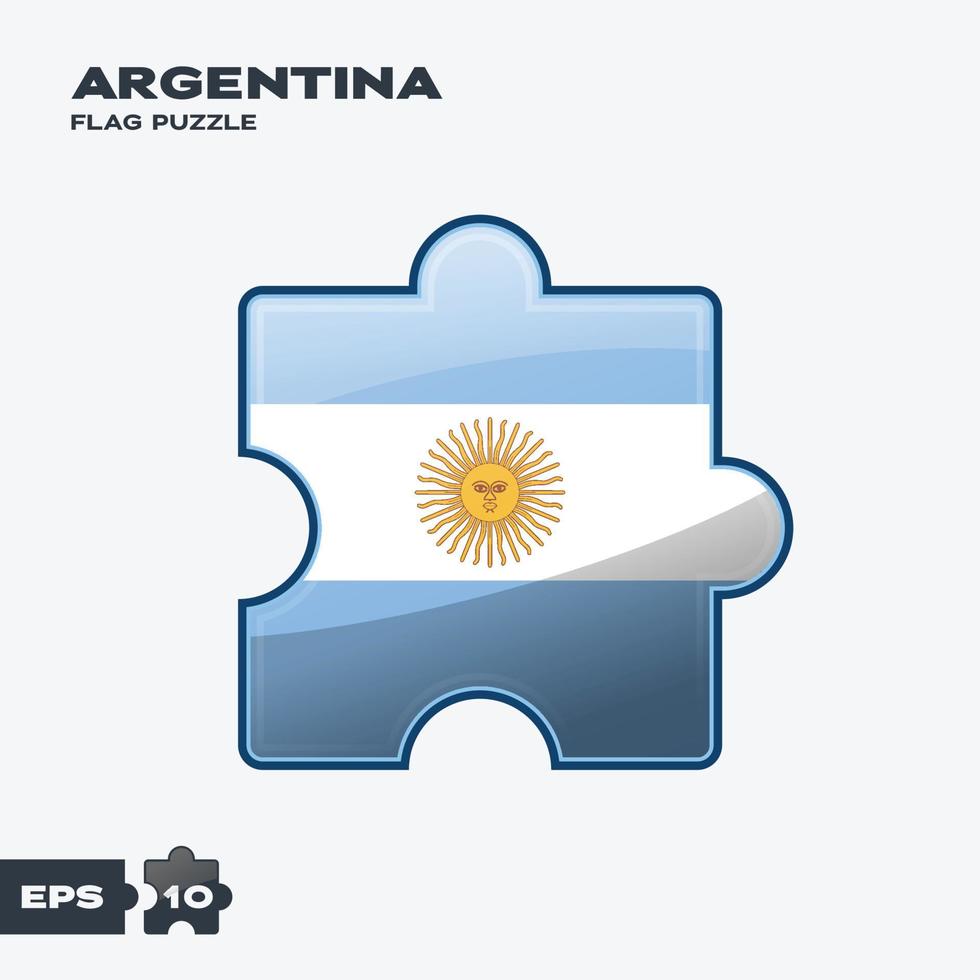 Argentinië vlag puzzel vector