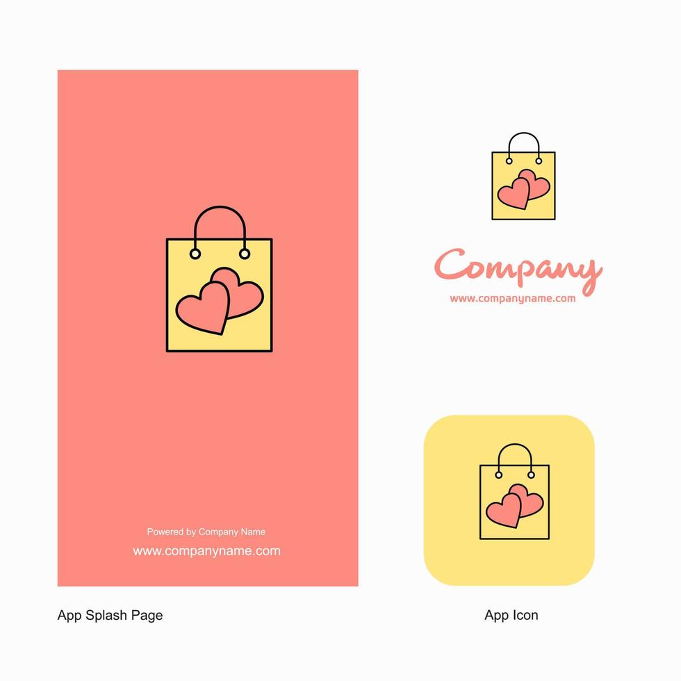 boodschappen doen zak bedrijf logo app icoon en plons bladzijde ontwerp creatief bedrijf app ontwerp elementen vector