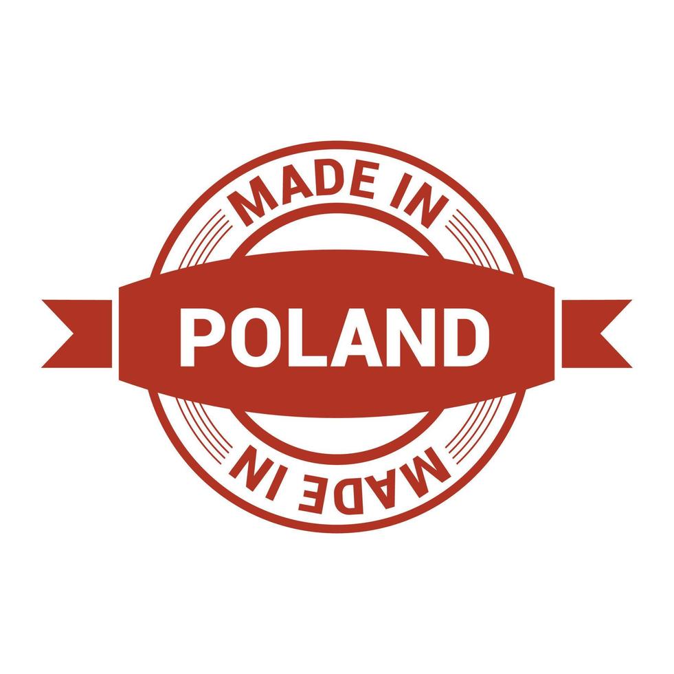 Polen postzegel ontwerp vector