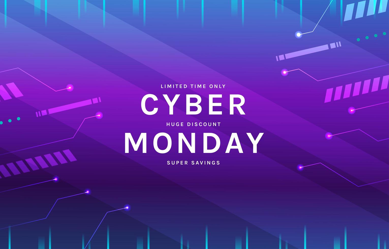 futuristische cyber maandag achtergrond vector