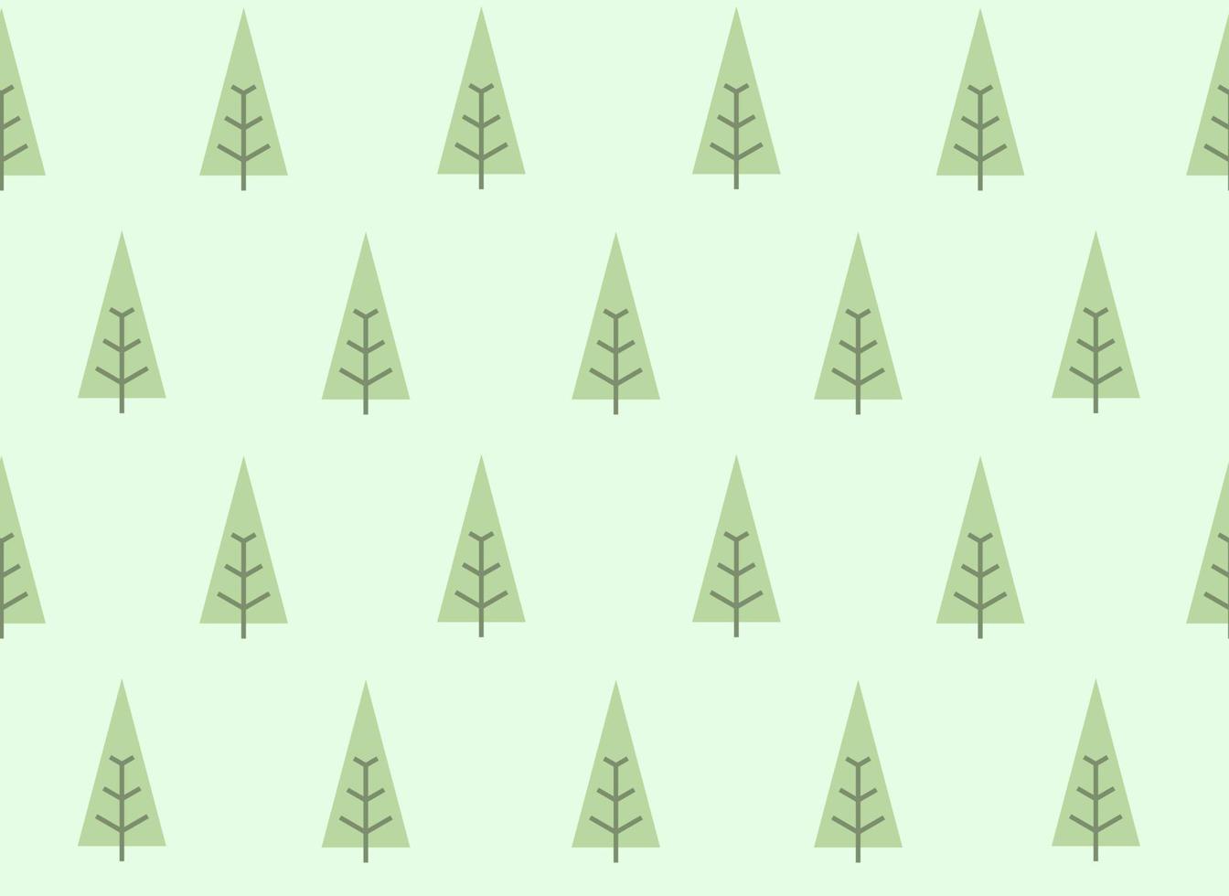 naadloos patroon met sparren. Kerstmis structuur in vlak stijl. vector