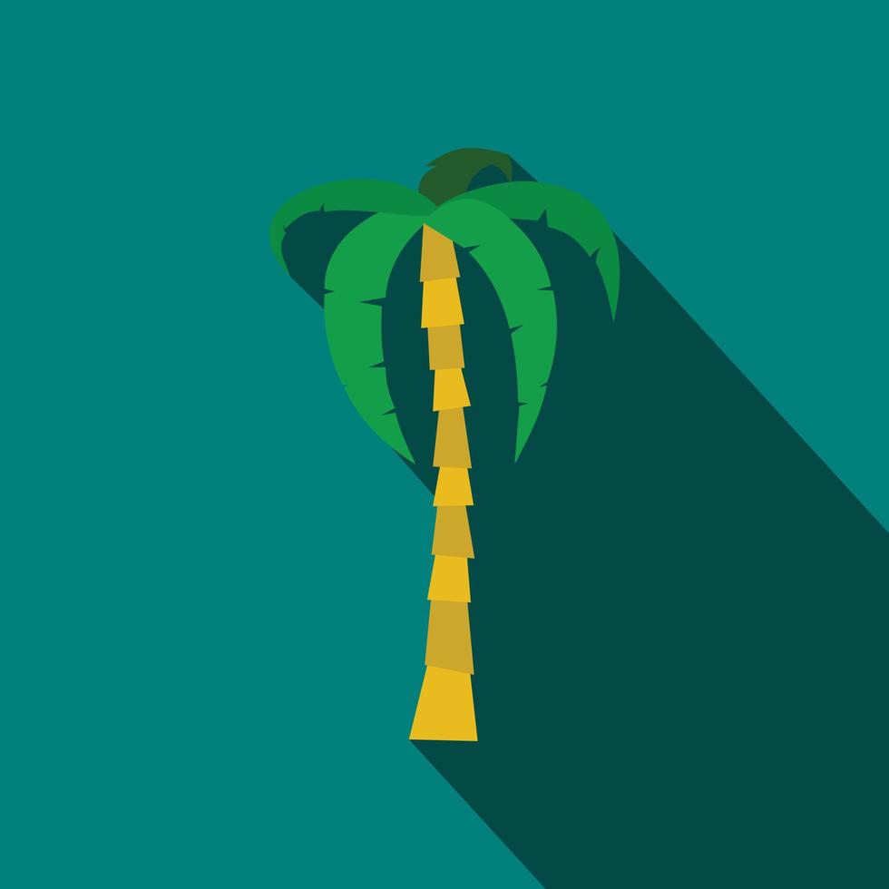 palm icoon, vlak stijl vector