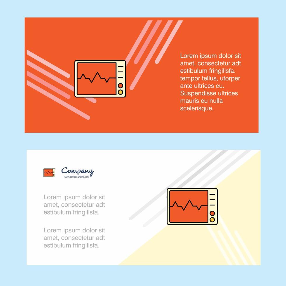 ecg abstract zakelijke bedrijf banier sjabloon horizontaal reclame bedrijf banier vector