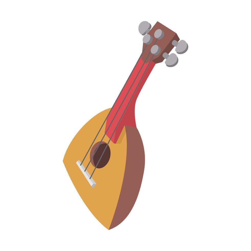 balalaika icoon, tekenfilm stijl vector