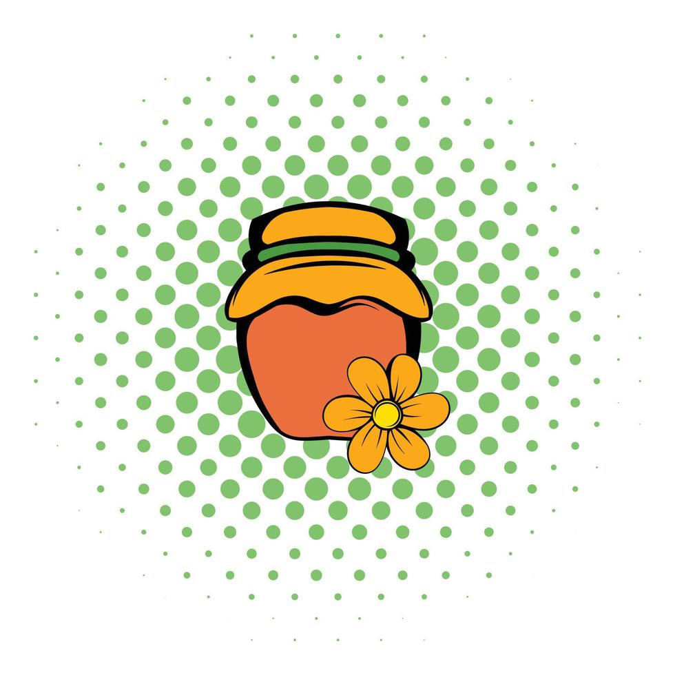honing bank icoon, comics stijl vector