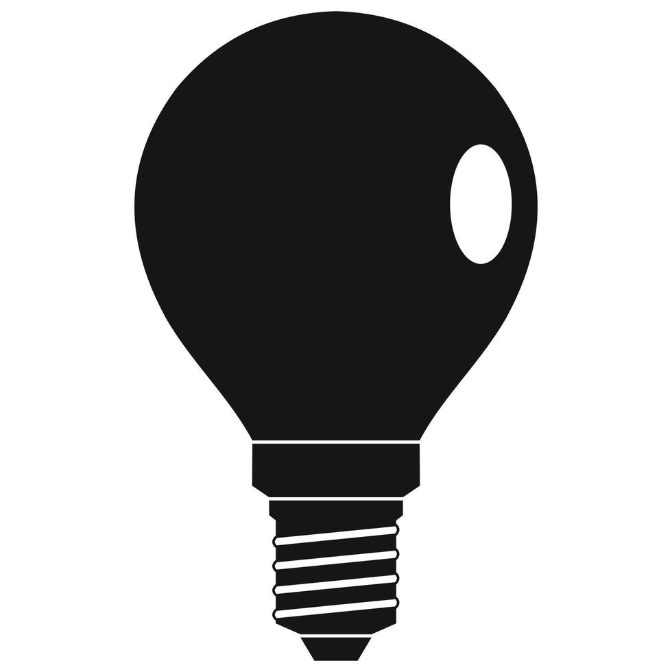 lamp icoon in gemakkelijk stijl vector