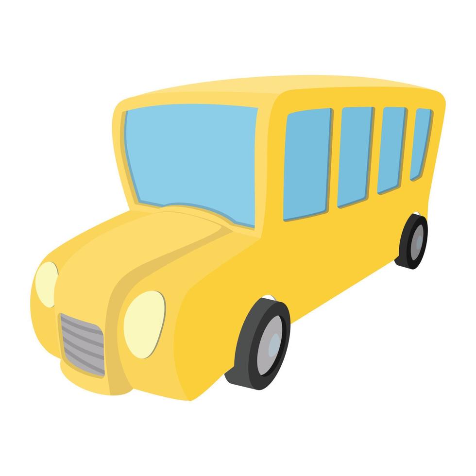 school- bus tekenfilm icoon vector