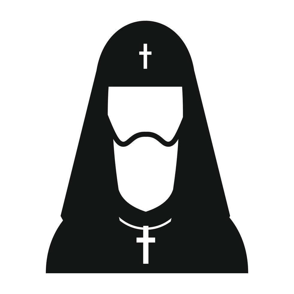 christen Russisch priester gemakkelijk icoon vector