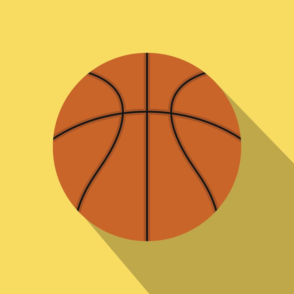 basketbal bal vlak icoon vector